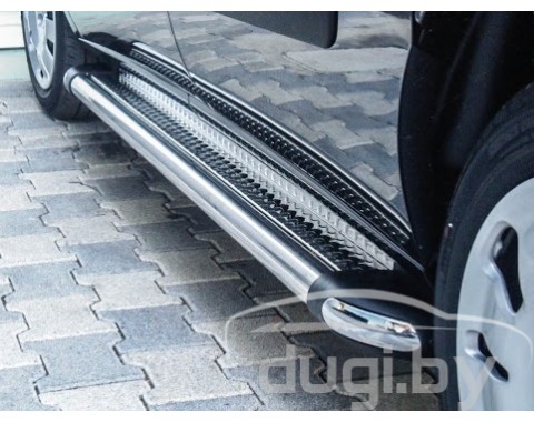 Защита порогов (площадка) для Fiat Doblo.